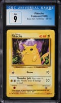 1999 Pokemon Game Pikachu Yellow Cheeks #58 CGC 9