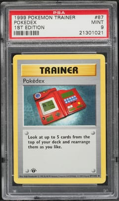 1999 Pokemon Game Pokedex 1st Edition #87 PSA 9