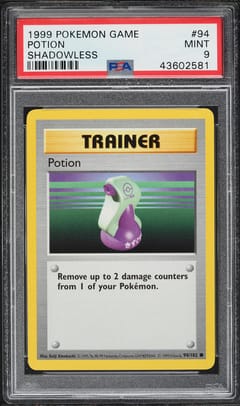 1999 Pokemon Game Potion Shadowless #94 PSA 9