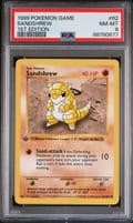 1999 Pokemon Game Sandshrew 1st Edition #62 PSA 8