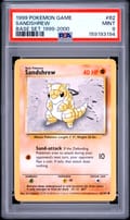 1999 Pokemon Game Sandshrew Base Set 1999-2000 #62 PSA 9