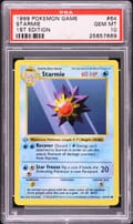 1999 Pokemon Game Starmie 1st Edition #64 PSA 10