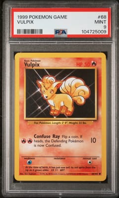 1999 Pokemon Game Vulpix #68 PSA 9