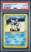 1999 Pokemon Game Wartortle 1st Edition #42 PSA 8