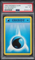 1999 Pokemon Game Water Energy 1st Edition #102 PSA 8