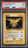 1999 Pokemon Game Zapdos-Holo #16 PSA 9