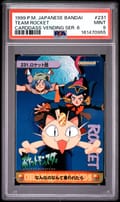 1999 Pokemon Japanese Bandai Carddass Vending Series 6 Team Rocket #231 PSA 9