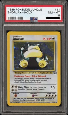 1999 Pokemon Jungle #11 Snorlax-Holo