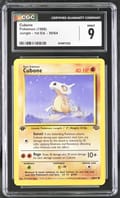 1999 Pokemon Jungle - 1st Edition Cubone #50/64 CGC 9