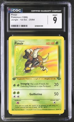 1999 Pokemon Jungle - 1st Edition Pinsir #25/64 CGC 9