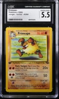 1999 Pokemon Jungle - 1st Edition Primeape #43/64 CGC 5.5