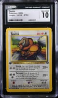 1999 Pokemon Jungle - 1st Edition Tauros #47/64 CGC 10