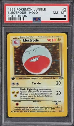 1999 Pokemon Jungle #2 Electrode-Holo 1st Edition