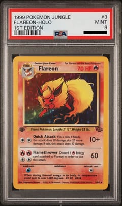 1999 Pokemon Jungle #3 Flareon-Holo 1st Edition