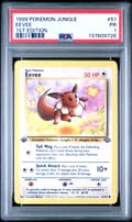 1999 Pokemon Jungle Eevee 1st Edition #51 PSA 1