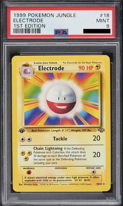 1999 Pokemon Jungle Electrode 1st Edition #18 PSA 9