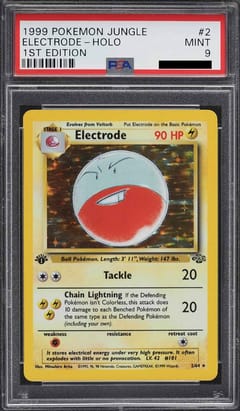 1999 Pokemon Jungle Electrode 1st Edition Holo #2 PSA 9