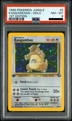 1999 Pokemon Jungle Kangaskhan 1st Edition Holo #5 PSA 8