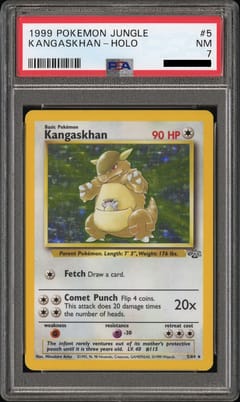 1999 Pokemon Jungle Kangaskhan Holo #5 PSA 7