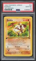 1999 Pokemon Jungle Mankey 1st Edition #55 PSA 10