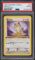 1999 Pokemon Jungle Meowth 1st Edition #56 PSA 2