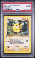 1999 Pokemon Jungle Pikachu 1st Edition #60 PSA 6