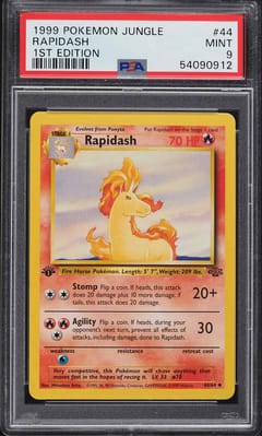 1999 Pokemon Jungle Rapidash 1st Edition #44 PSA 9