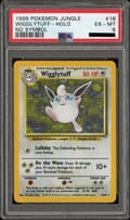 1999 Pokemon Jungle Wigglytuff No Symbol Holo #16 PSA 6