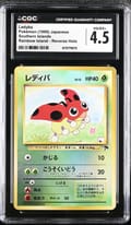 1999 Pokemon Southern Islands Japanese Ledyba Rainbow Island Reverse Holo CGC 4.5