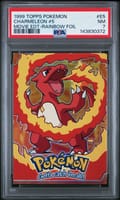 1999 Topps Pokemon the Movie Edt Charmeleon #5 Rainbow Foil #E5 PSA 7