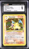 2000 Pokemon Base Set 2 Charizard Holo #4/130 CGC 9