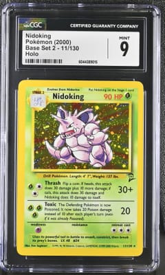 2000 Pokemon Base Set 2 Nidoking Holo #11/130 CGC 9