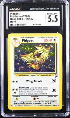 2000 Pokemon Base Set 2 Pidgeot Holo #14/130 CGC 5.5