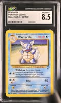 2000 Pokemon Base Set 2 Wartortle #63/130 CGC 8.5