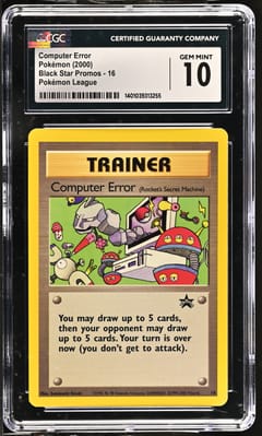 2000 Pokemon Black Star Promos - WotC Computer Error Pokémon League #16 CGC 10