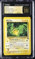 2000 Pokemon Black Star Promos - WotC Pikachu The Power of One #27 CGC 10  Pristine