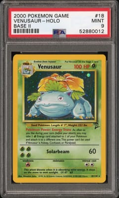 2000 Pokemon Game Base II Venusaur-Holo #18 PSA 9