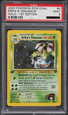 2000 Pokemon Gym Challenge #4 Erika's Venusaur Holo-1st Edition