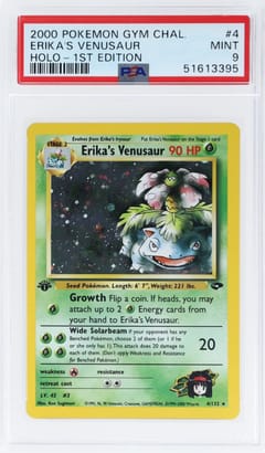 2000 Pokemon Gym Challenge #4 Erika's Venusaur Holo-1st Edition