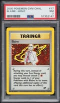 2000 Pokemon Gym Challenge Blaine-Holo #17 PSA 7