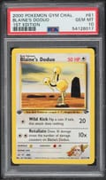 2000 Pokemon Gym Challenge Blaine's Doduo 1st Edition #61 PSA 10