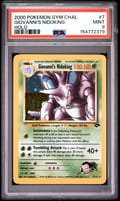 2000 Pokemon Gym Challenge Giovanni's Nidoking Holo #7 PSA 9