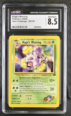 2000 Pokemon Gym Challenge Koga's Weezing #50/132 CGC 8.5