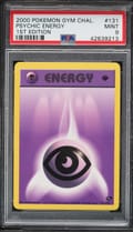 2000 Pokemon Gym Challenge Psychic Energy 1st Edition #131 PSA 9