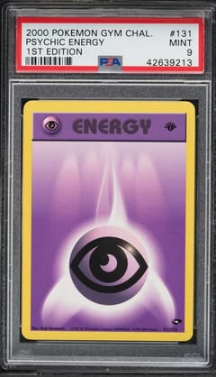 2000 Pokemon Gym Challenge Psychic Energy 1st Edition #131 PSA 9