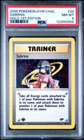 2000 Pokemon Gym Challenge Sabrina Holo-1st Edition #20 PSA 8