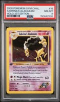 2000 Pokemon Gym Challenge Sabrina's Alakazam Holo-1st Edition #16 PSA 8