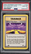 2000 Pokemon Gym Challenge Saffron City Gym 1st Edition #122 PSA 10