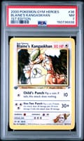 2000 Pokemon Gym Heroes Blaine's Kangaskhan 1st Edition #36 PSA 7