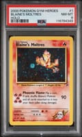 2000 Pokemon Gym Heroes Blaine's Moltres Holo #1 PSA 8